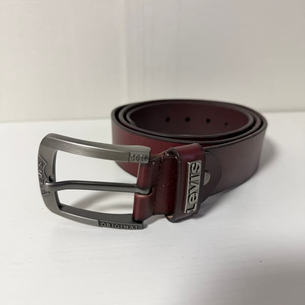리바이스 가죽 벨트 브라운