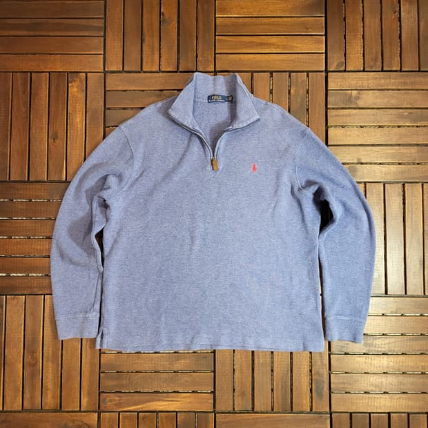 폴로 랄프로렌 반 집업 니트 (L)