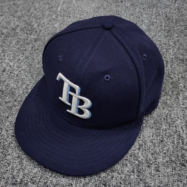 뉴에라 MLB 어센틱 온필드 템파베이 레이스 스냅백 모자 7 1/2