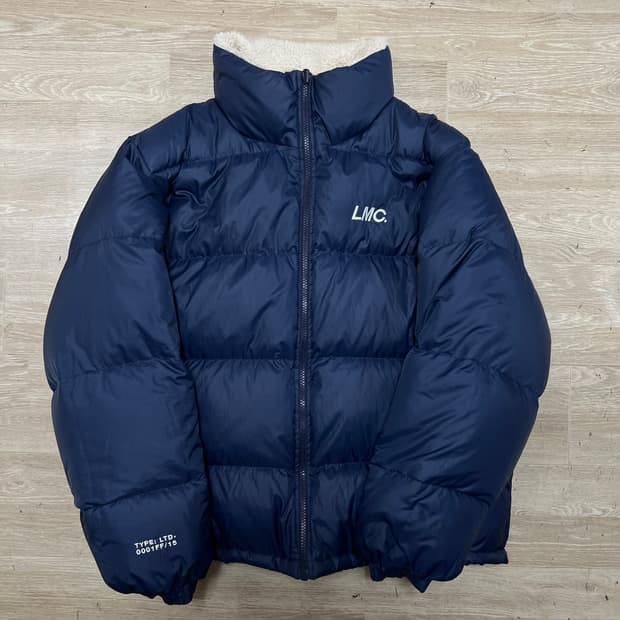 엘엠씨 LMC 덕다운 리버시블 뽀글이 후리스 푸퍼패딩 [네이비] S/90