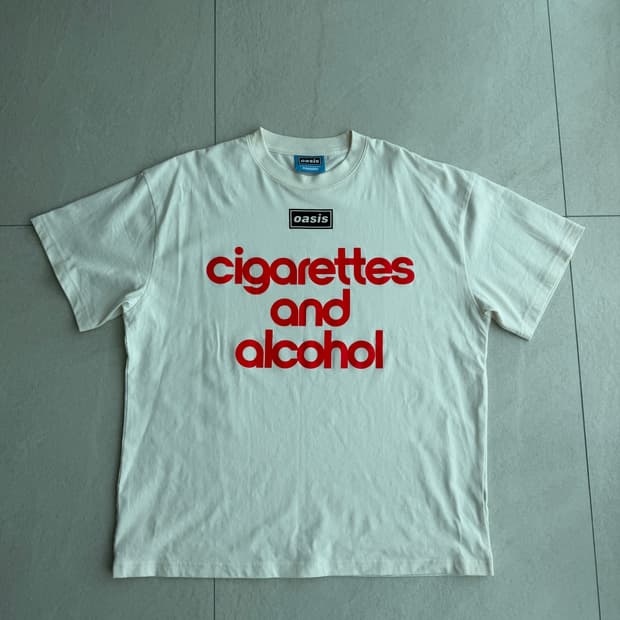 [L]플레져스 x 오아시스 cigarettes and alcohol 티