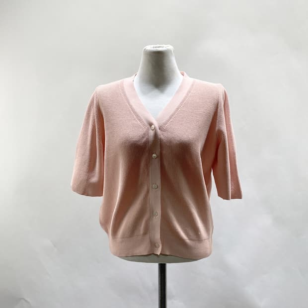 DOLCEVITTA 여성반팔가디건 핑크 최상 55-66 