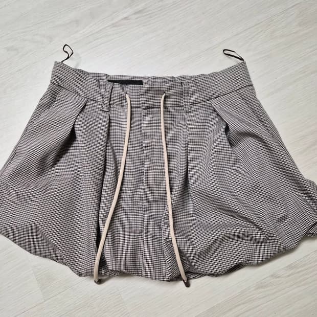 자라 체크 펌킨 스커트