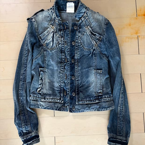 저스트 카발리 데님자켓