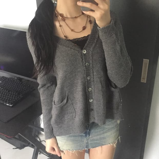 First 백 스프라이트 베이직 하구미 가디건