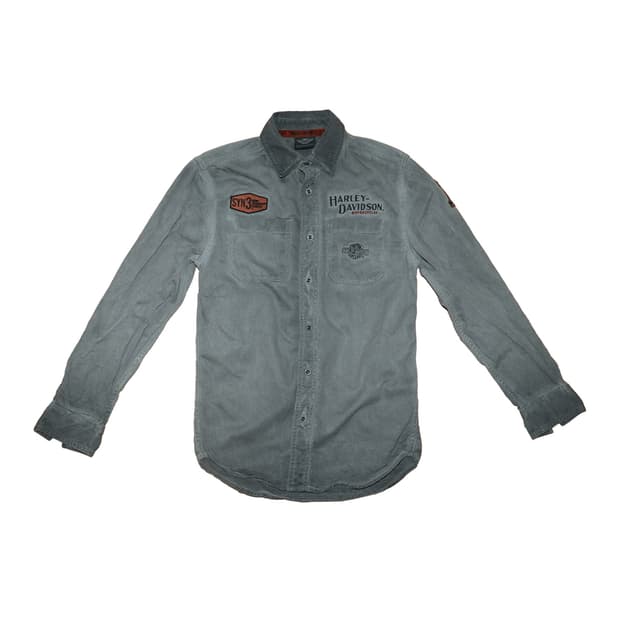 할리데이비슨 워크 셔츠 그레이 긴팔