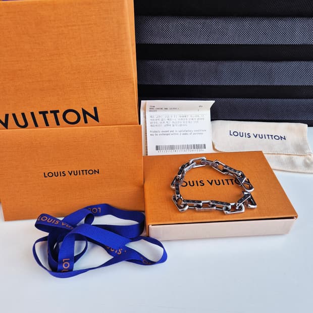 루이비통 버질아블로 체인팔찌 (풀구성) L사이즈 상태 매우 좋아요!