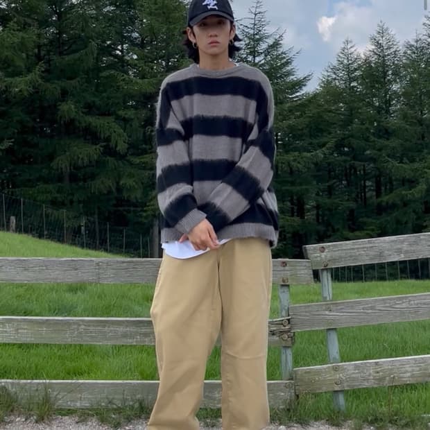 엑스톤즈 모헤어 니트 m