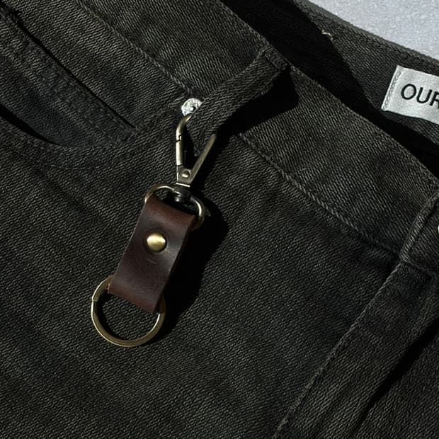 Oribell 베지터블 소가죽 멀티 유틸리티 키링 열쇠고리