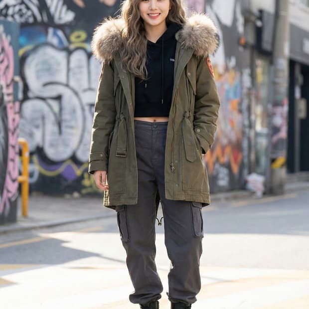 JS. NEWYORK 빈티지 패치워크 밀리터리 야상