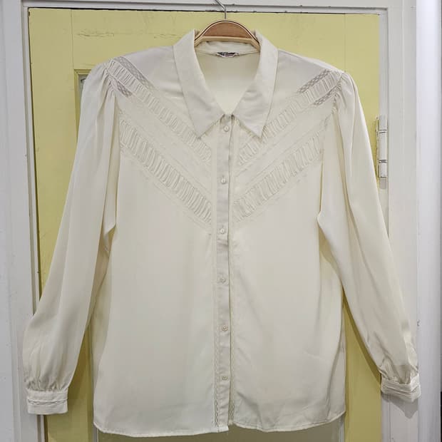 Japan 웨스턴 시스루 블라우스