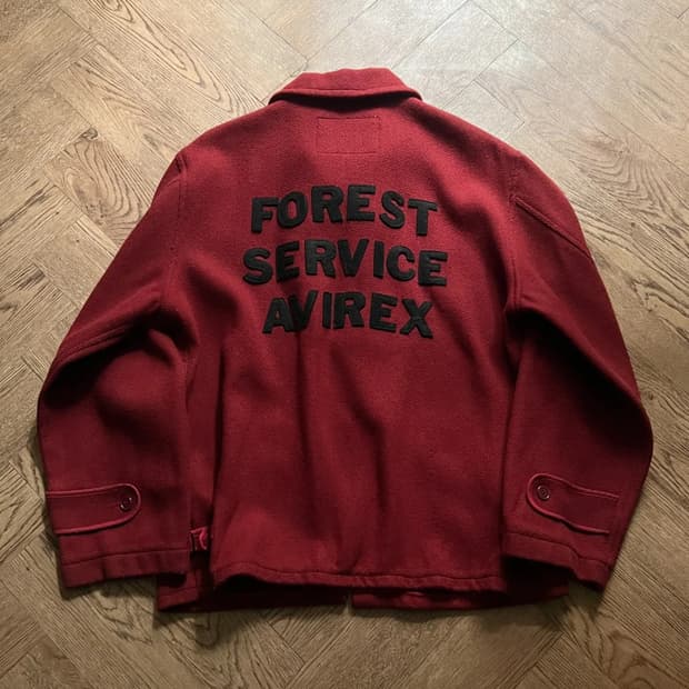 [M]90's AVIREX 아비렉스 FORREST SERVICE 울 자켓