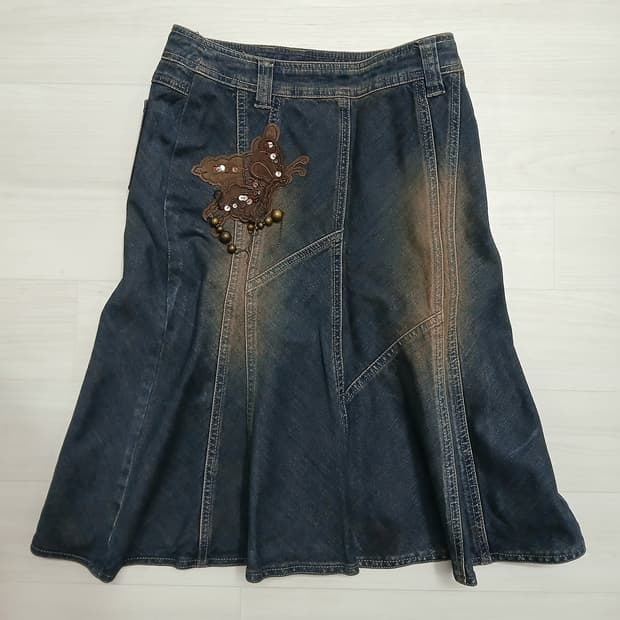 빈티지 오리엔탈 청치마 판매합니다 !!