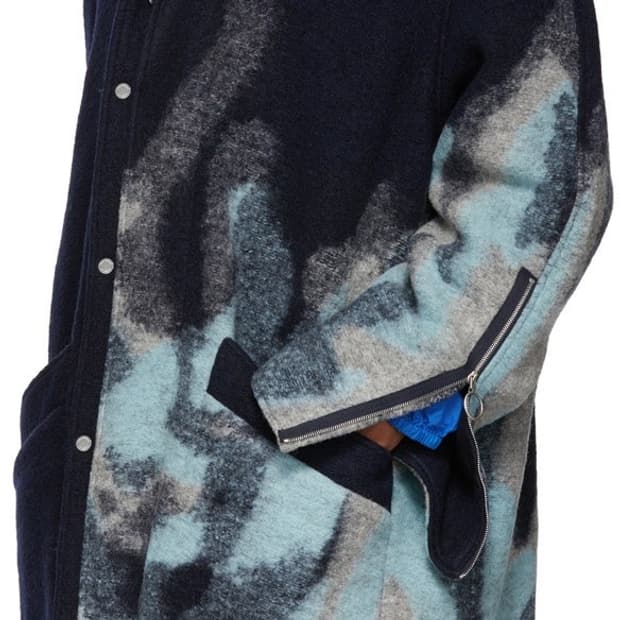 오프화이트 더블칼라 롱코트