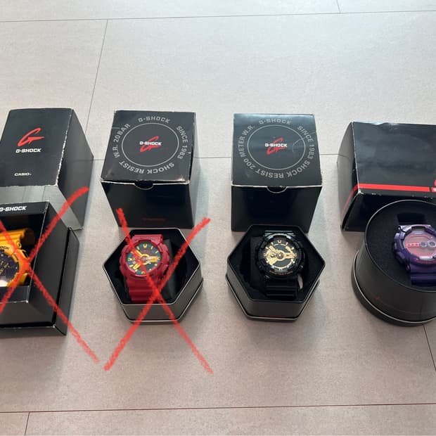 지샥 G-Shock 2가지 판매합니다