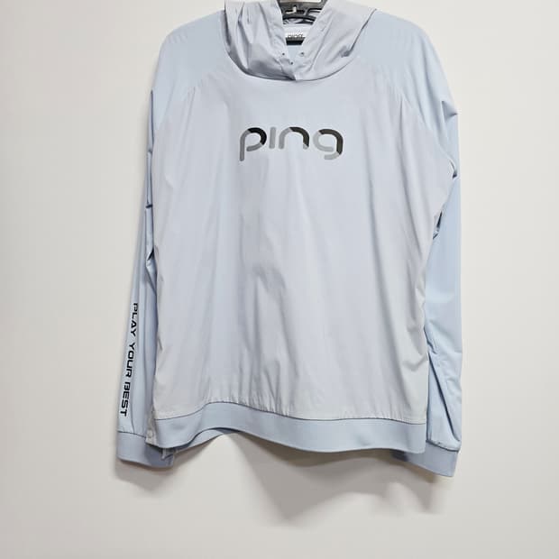 핑 골프웨어 후드 냉감원단 블루