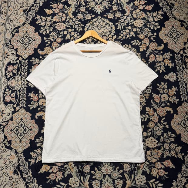 폴로랄프로렌 라운드넥 반팔 XL 화이트