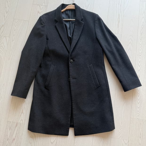 DKNY 남성 다크그레이 코트