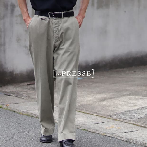 [2] 26AW 아프레쎄 빈티지 치노 트라우저 그레이지