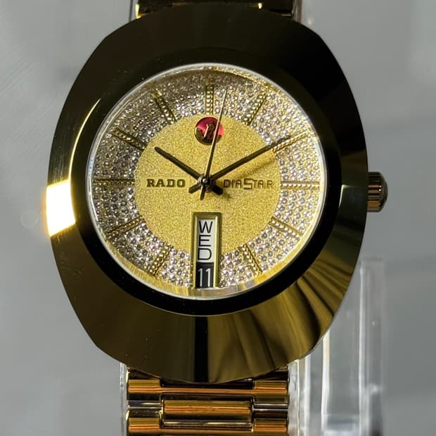 라도 다이아스타 금장 오토매틱 손목시계 단품