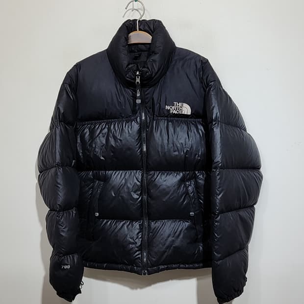 (95) 노스페이스 700 눕시패딩 점퍼 블랙 거위털 구스다운 자켓 
