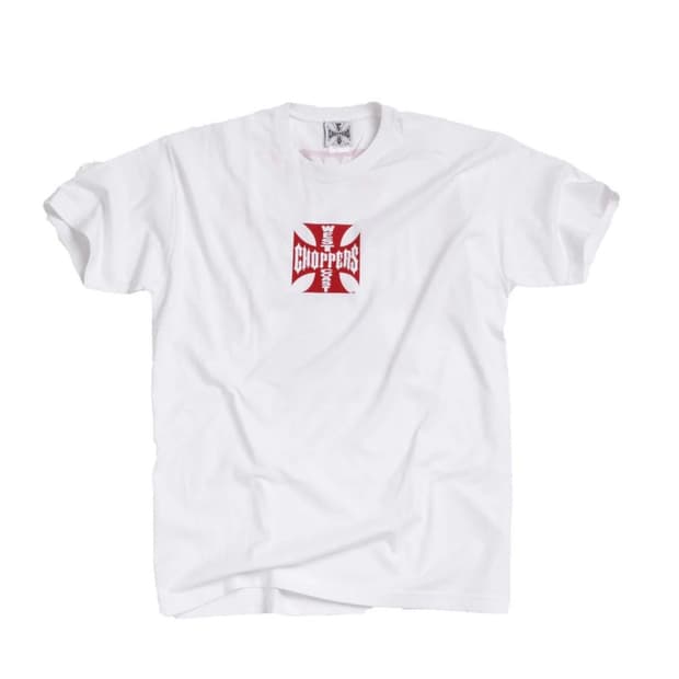 [2XL]웨스트코스트차퍼스 반팔 화이트 레드