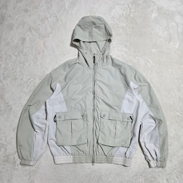 (L)코드그라피 바람막이 후드 점퍼 