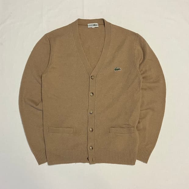 80s 빈티지 CHEMISE 라코스테 재팬 울 가디건
