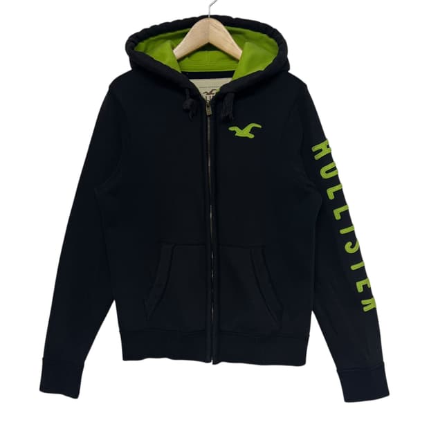 홀리스터 사이드라인 로고 후드집업