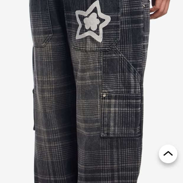 스타팀 플레이드진 카펜터 데님