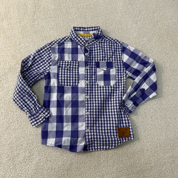 8/126 DPAM 키즈 체크 셔츠 0122T1