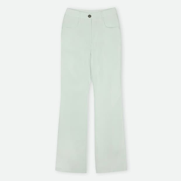 콜로신스 GLOSSY SILKY PANTS SNOWY MINT