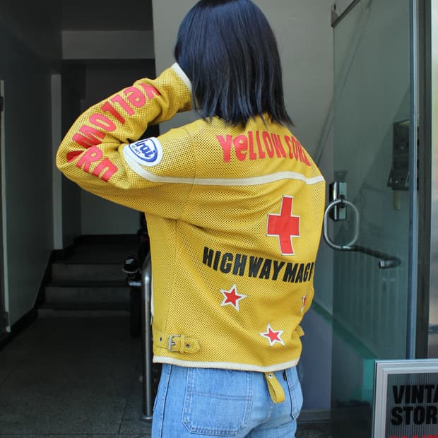 90s Yellow Corn racing jacket