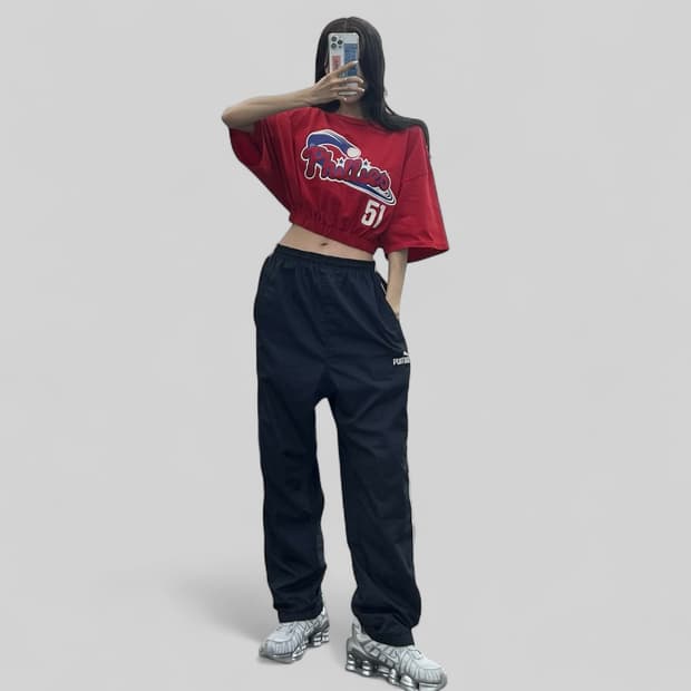 (~L)90'S 퓨마 트레이닝 팬츠-Y278