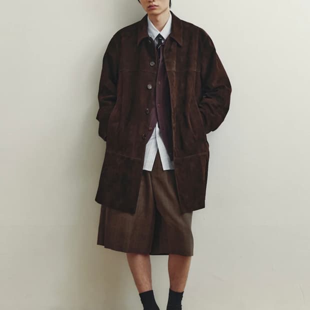 유스 스웨이드 카코트 다크 브라운 m