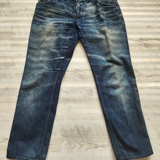 돌체앤가바나 정품 워싱 데님 팬츠 팜 50(34인치)사이즈 남성 청바지