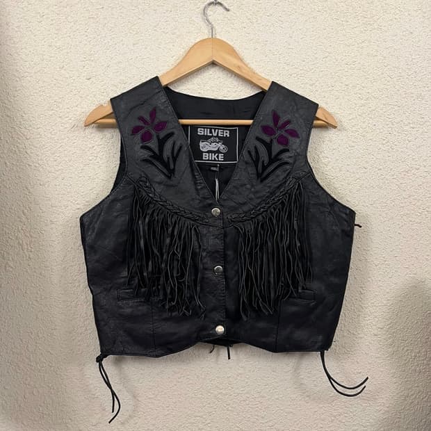 MOTORCYCLE LEATHER VEST