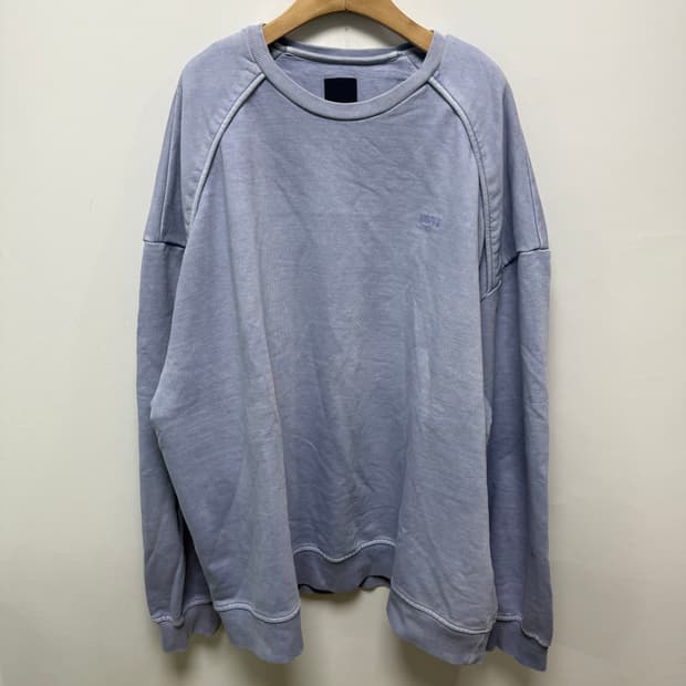 정품 준지 가먼트다잉 스웻 맨투맨