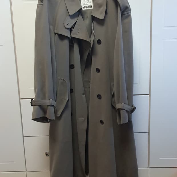 Moschino 롱 트랜치 코트 올리브색상(105)