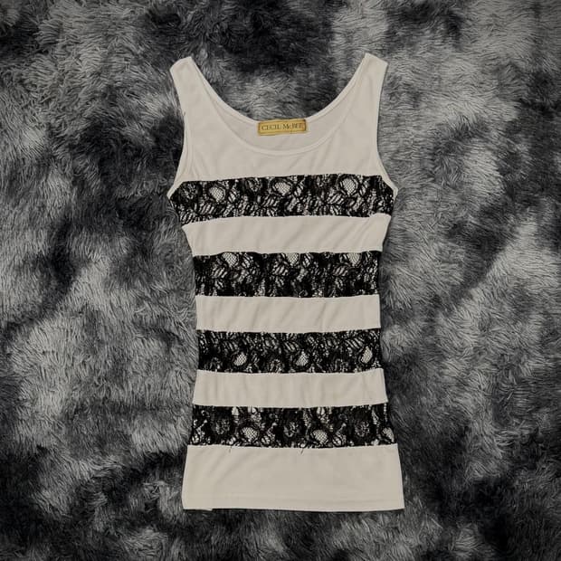 Cecil McBee 블랙 레이스 화이트 슬리브리스