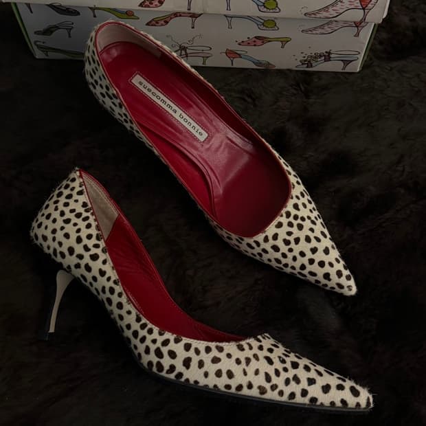   Suecomma Bonnie pony hair heels