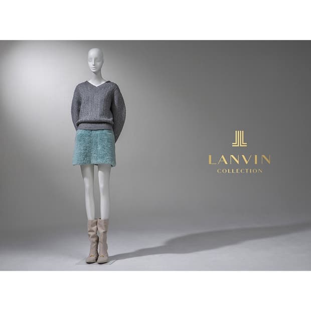 랑방컬렉션 테디 무스탕 스커트