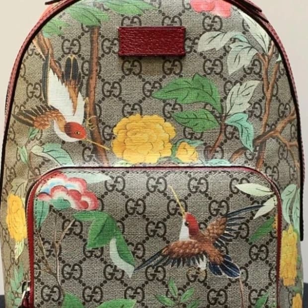 구찌 정품 GG 슈프림 새 프린트 백팩