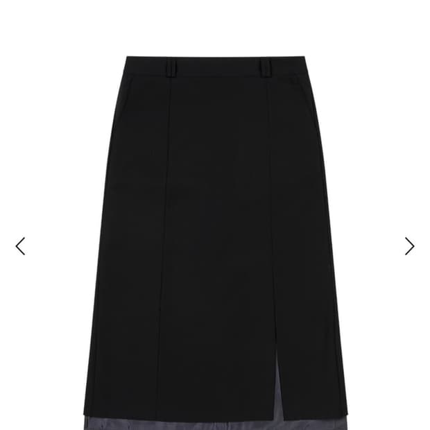오헤시오 레이어드 롱스커트 네이비 1사이즈