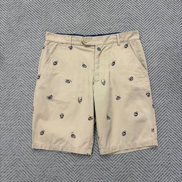 라코스테 자수 패턴 코튼 쇼츠 v2568