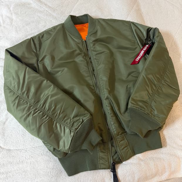 [XL] 알파인더스트리 MA-1 자켓 세이지 그린