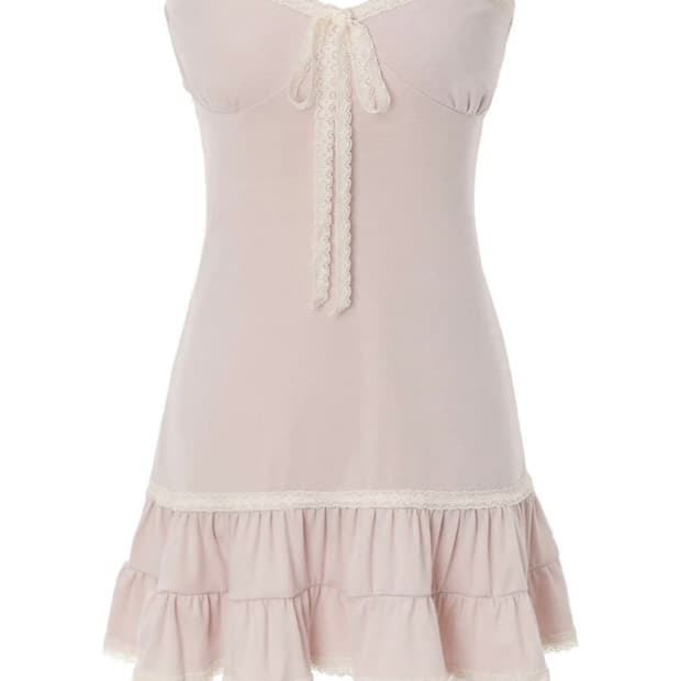 [M] 쓰리타임즈 크레페 튜브탑 핑크