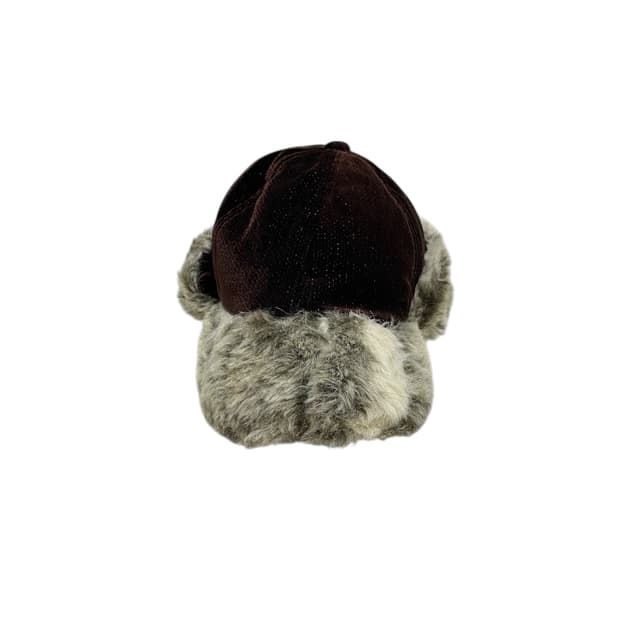 Brown velvet fur trooper hat
