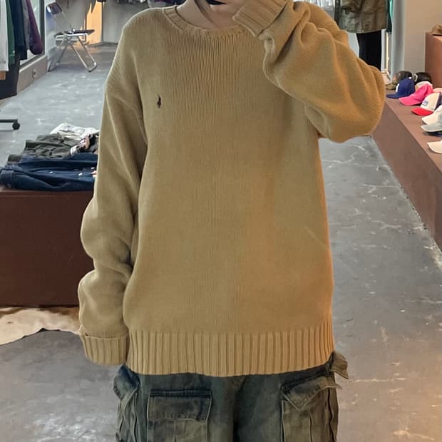 폴로랄프로렌 베이직 코튼 니트 스웨터 H2090