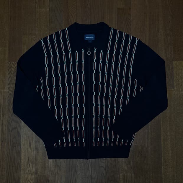 디스이즈네버댓 카라 니트 집업